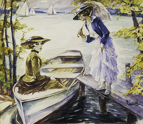 Edward Cucuel - Am Steg