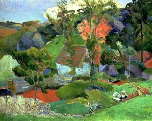 Paul Gauguin - Landschaft bei Pont Aven