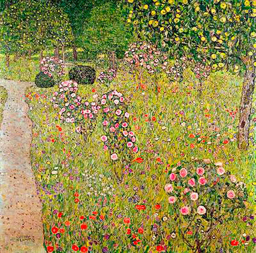 Gustav Klimt - Obstgarten mit Rosen